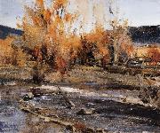 Nikolay Fechin Landscape in New Mexico painting